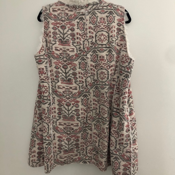 Anthropologie Hei Hei Jaquard Sherpa Pattern Vest - Picture 4 of 5